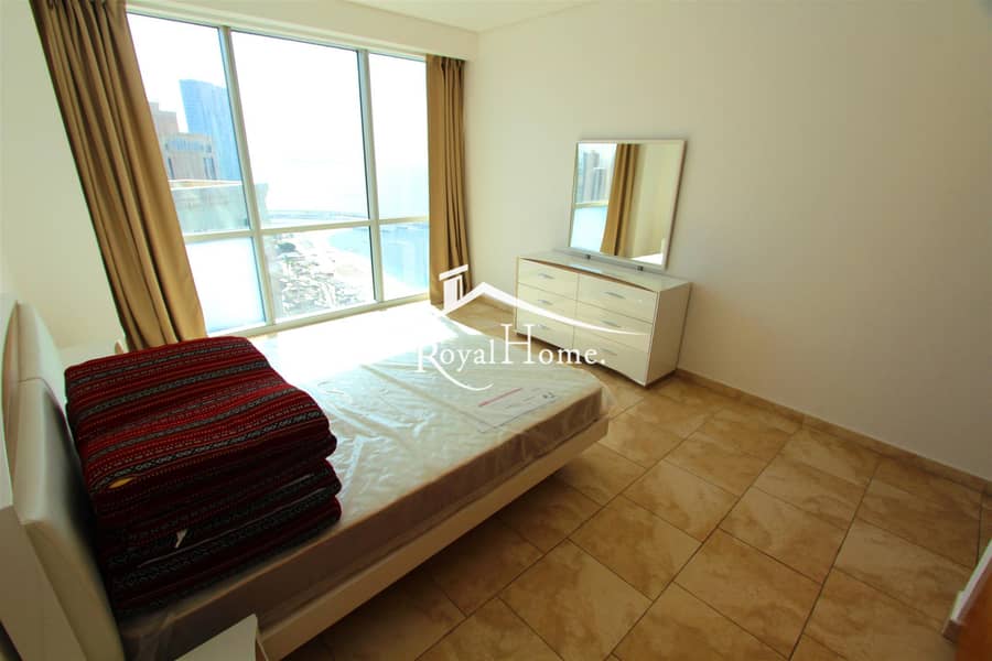 8 Top floor | Sea view | 3BR + M | Al Fattan Tower