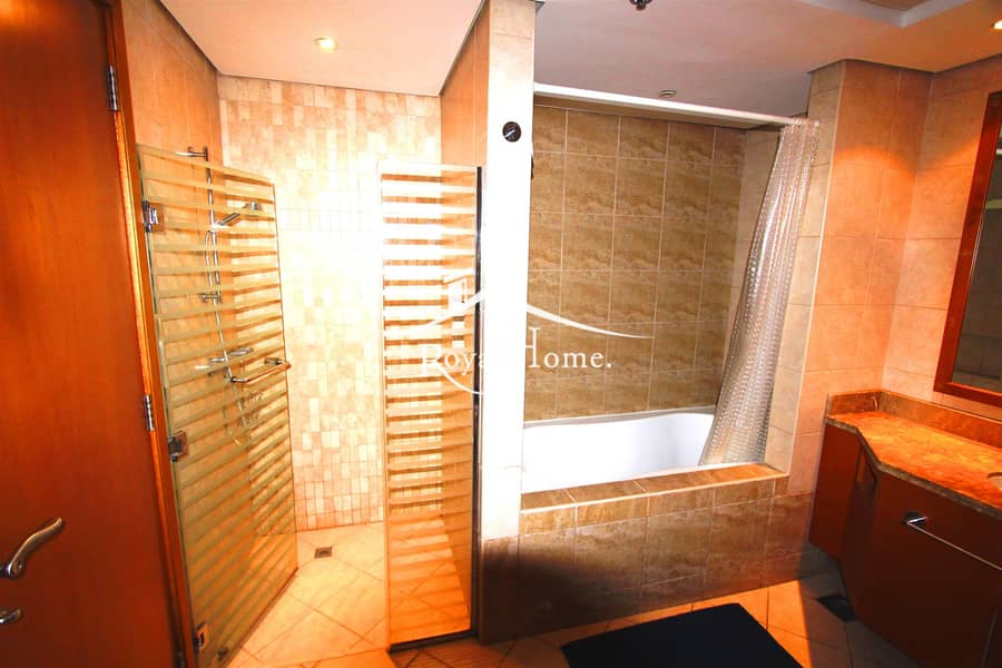 10 Top floor | Sea view | 3BR + M | Al Fattan Tower