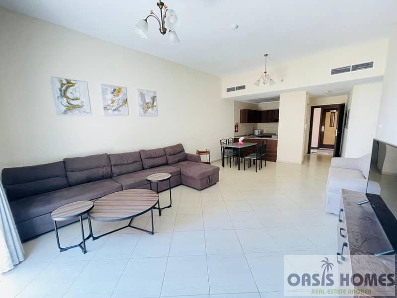 Near to LULU Mall Fully Furnished 1BHK for rent in Silicon Oasis