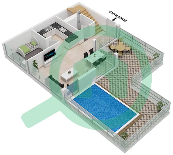 Type F1 / Unit 1313 Floor 13
Type F2  / Unit 1314 Floor 13