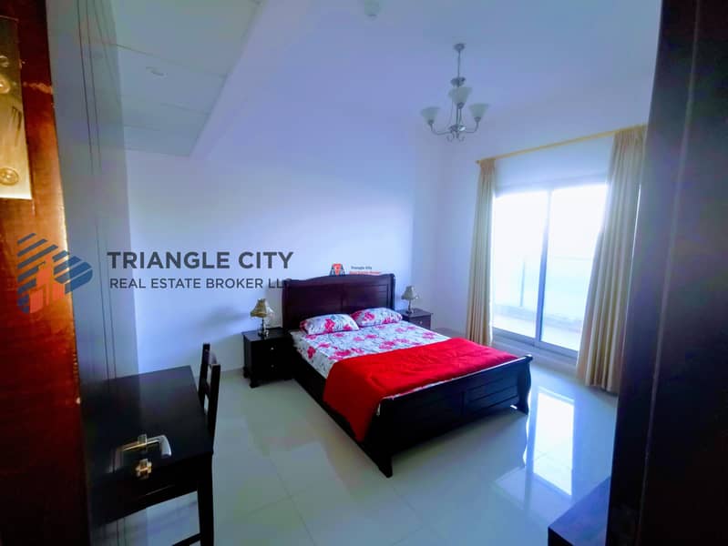 5 Furnished Spacious One Bedroom | Wide Double Balcony