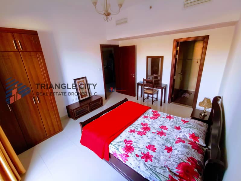 10 Furnished Spacious One Bedroom | Wide Double Balcony