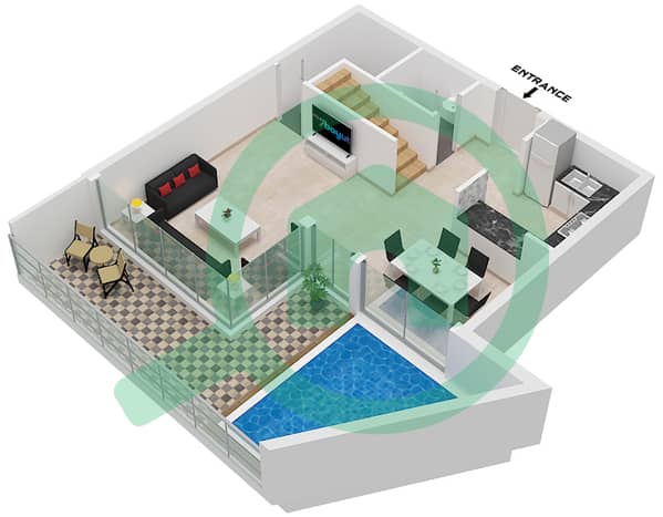 Type F1 / Unit 1310 Floor 13
Type F2  / Unit 1301 Floor 13