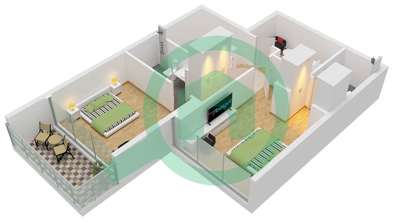 Type F1 / Unit 1410 Floor 14
Type F2  / Unit 1401 Floor 14