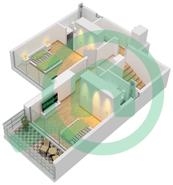 Type H1 / Unit 1411 Floor 14
Type H2  / Unit 1416 Floor 14