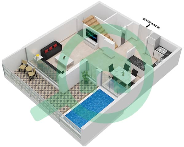 Type I1 / Unit 1312 Floor 13
Type I2  / Unit 1315 Floor 13