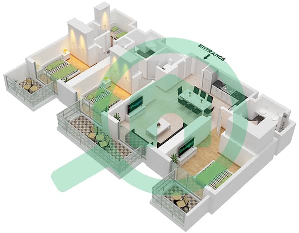 Type 3M Unit 05 Floor 22-33
