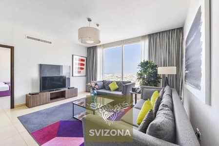 谢赫-扎耶德路， 迪拜 2 卧室酒店式公寓待租 - Nassima s 2bhk living room. jpg