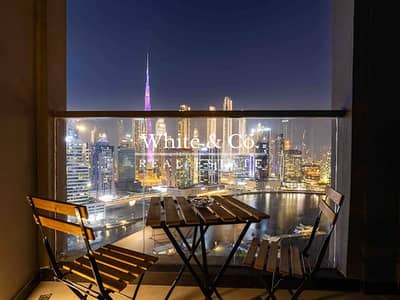 2 Bedroom Apartment for Rent in Business Bay, Dubai - Furnished | Burj View | Multiple Cheques