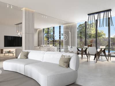 4 Bedroom Villa for Sale in Barashi, Sharjah - Living Room 2 - Interior Render - Hayyan - Alef Group. jpg