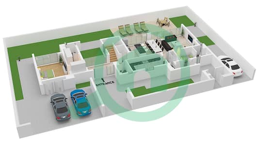 Tilal Al Furjan - 5 Bedroom Villa Type 5B-C Floor plan