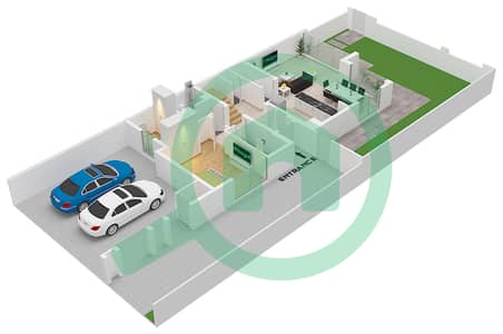 紫罗兰别墅2区 - 4 卧室联排别墅类型／单位4E-1 / END UNIT戶型图