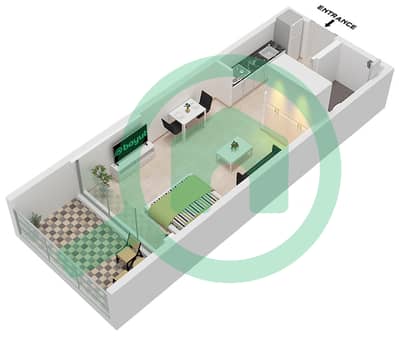 珍珠之家2号 - 单身公寓单位6,12 FLOOR 2-9戶型图