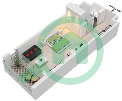 1WOOD Residence - 单身公寓类型G戶型图