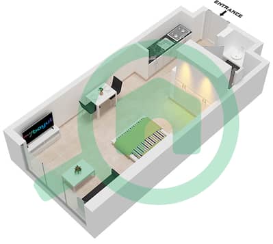 1WOOD Residence - 单身公寓类型K戶型图