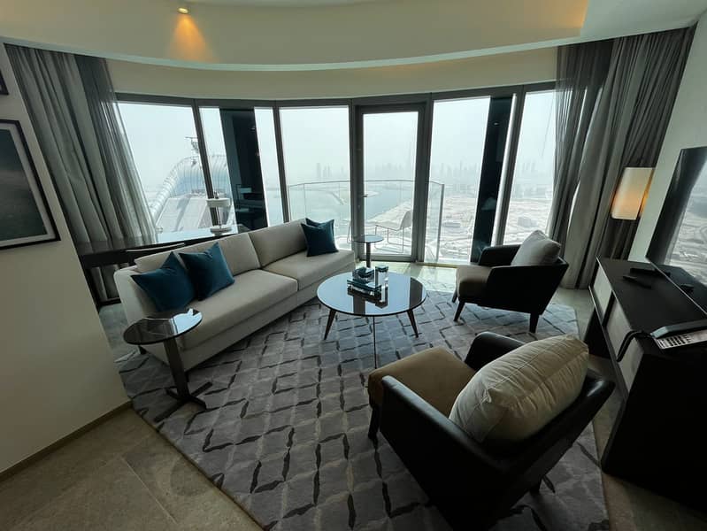 HIGH FLOOR | SEA AND BURJ VIEW | FURNISHED