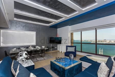 5 Bedroom Flat for Rent in Jumeirah Beach Residence (JBR), Dubai - Sea view serviced 5-bedroom apartment on JBR (monthly)