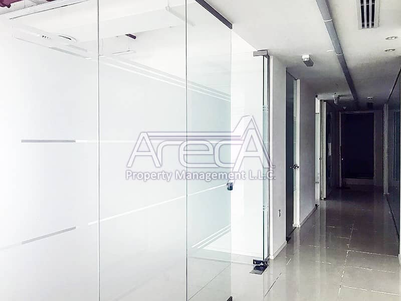 Spacious, Fully Fitted Office with 3 Parkings in Al Khalidiya! Perfect Location