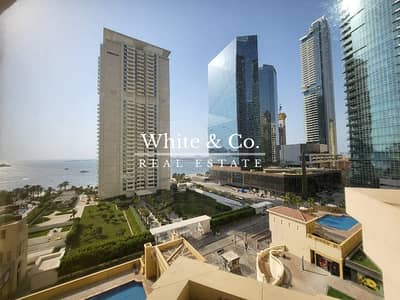 2 Bedroom Apartment for Rent in Jumeirah Beach Residence (JBR), Dubai - Unfurnished | Low Sea Views | Vacant