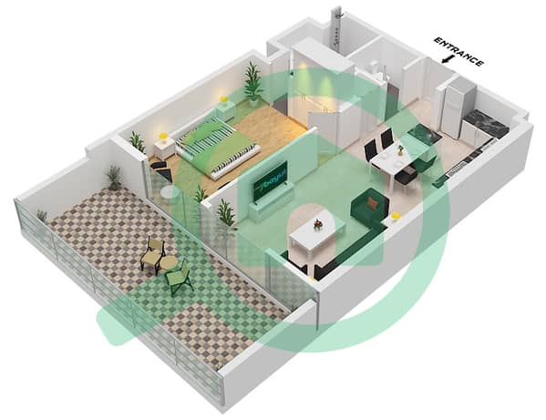 Type 1 / 2 Floor 1