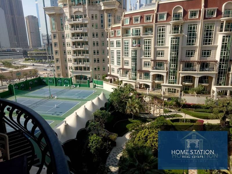 4 3+ Maids, Burj Khalifa, Garden and Pool View Balcony