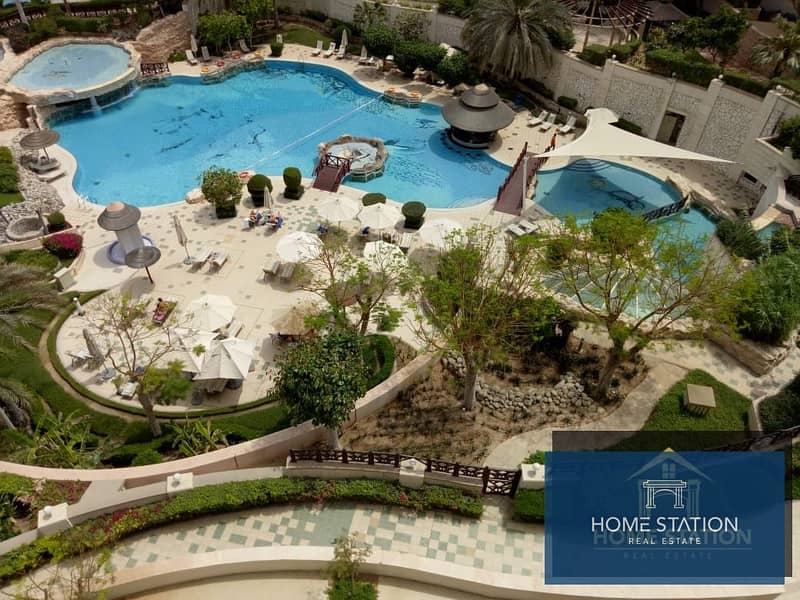 19 3+ Maids, Burj Khalifa, Garden and Pool View Balcony