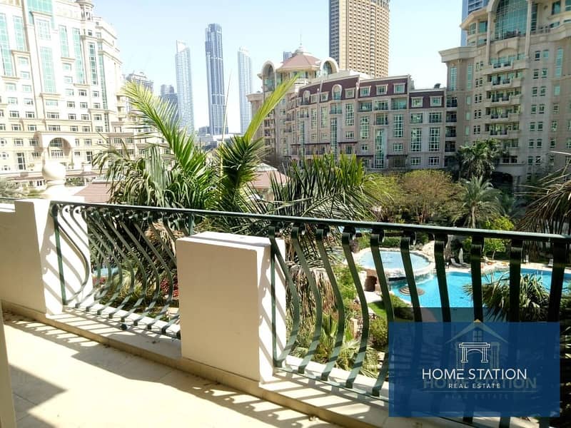 38 3+ Maids, Burj Khalifa, Garden and Pool View Balcony