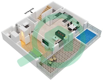 المخططات الطابقية لتصميم النموذج / الوحدة A / UNIT 26 شقة 4 غرف نوم - بيتالز من الدانوب برج A