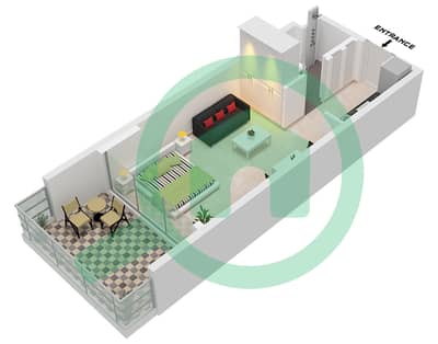 Hyde Walk Residence - Studio Apartment Unit 10 FLOOR 1 Floor plan