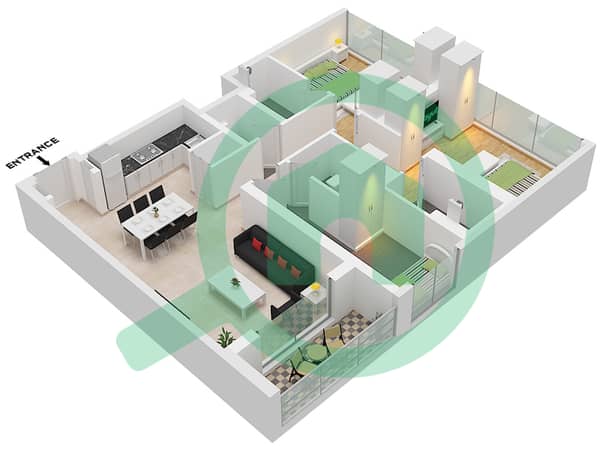 Type B Unit 6 Floor 7 Unit 2 Floor 8-9 Type B Unit 6 Floor 7 Unit 2 Floor 8-9