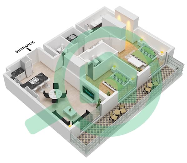 Type B Unit 1 Floor 1
Type B Unit 3 Floor 9 Type B Unit 1 Floor 1
Type B Unit 3 Floor 9
