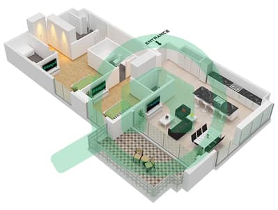 Ellington House 3 - 2 Bedroom Apartment Type/unit D / UNIT 6,11 FLOOR 1 Floor plan