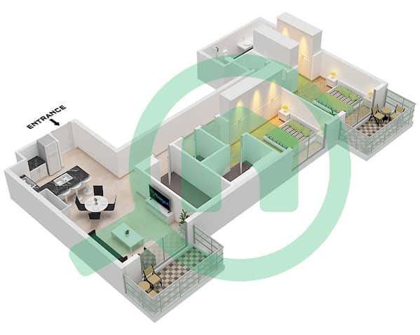 Type E Unit 2 Floor 2-7