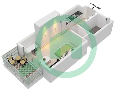 Ellington House 3 - Studio Apartment Type/unit A / UNIT 3 FLOOR 1 Floor plan