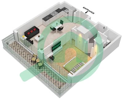 Serene Gardens - 1 Bedroom Apartment Type 2 FLOOR 9-10 FLOOR Floor plan