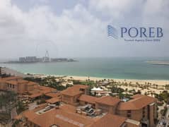 Upgraded 3BR+Maid I Sea / Palm View | Mid Floor