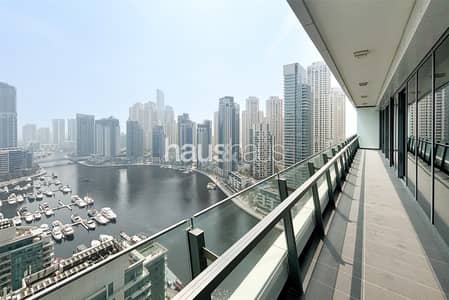 3 Bedroom Apartment for Rent in Dubai Marina, Dubai - Full Marina View | Large layout | 3 + Study