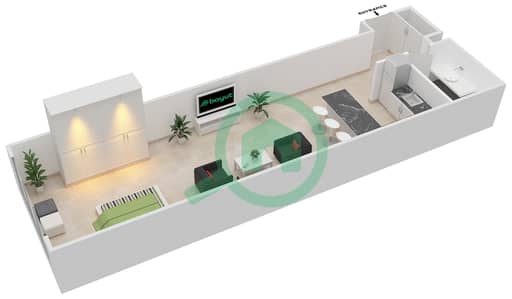 المخططات الطابقية لتصميم الوحدة B-03 شقة - مردف توليب المخططات الطابقية لتصميم الوحدة B-03 شقة - مردف توليب