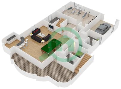 Kempinski Palm Residence - 5 Bedroom Villa Unit C Floor plan