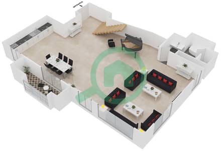 Rimal 2 - 1 Bed Apartments Unit L01 Floor plan