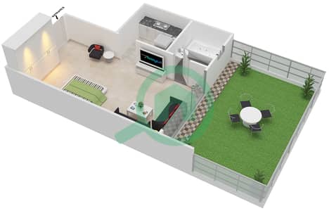 Point Residencia - Studio Apartment Unit 7 Floor plan