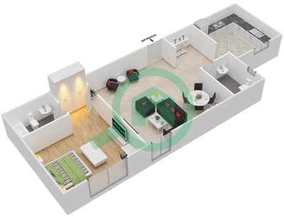 Point Residencia - 1 Bedroom Apartment Unit 10 Floor plan