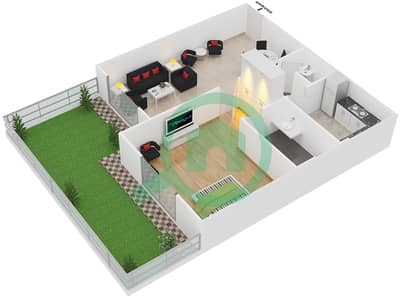 Point Residencia - 1 Bedroom Apartment Unit 5 Floor plan