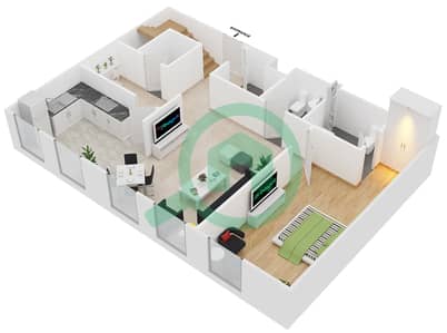 Astoria Residence - 3 Bedroom Apartment Unit D5 Floor plan