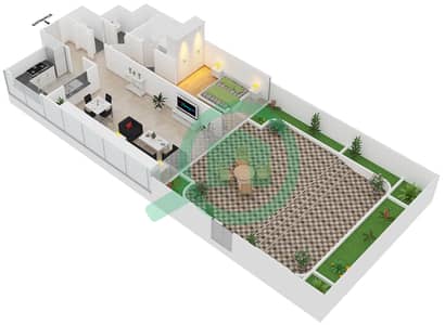 RP Heights - 1 Bed Apartments Unit 2 Floor 6 Floor plan