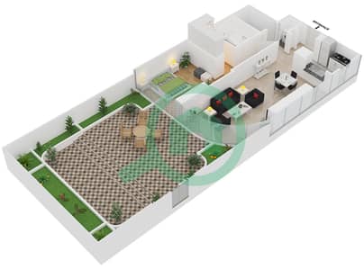 RP Heights - 1 Bedroom Apartment Unit 1 FLOOR 6 Floor plan