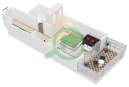 Elite Sports Residence 3 - Studio Apartments Type/Unit D/08 Floor plan