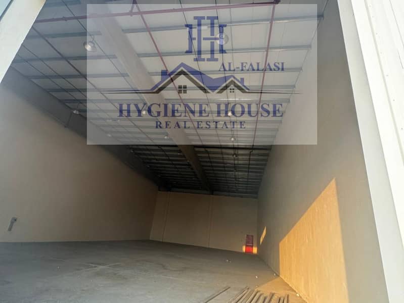 Two warehouses for annual rent in Um Al Quwain, total area 10,000SF