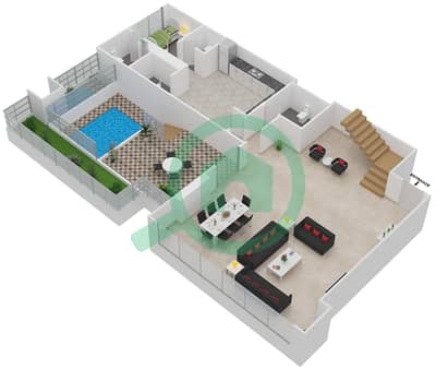 Marina Arcade Tower - 3 Bedroom Apartment Unit 3004 Floor plan