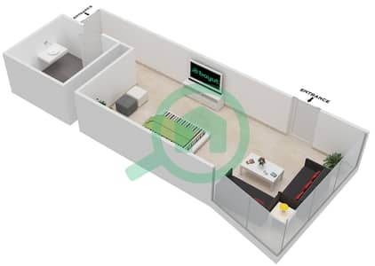 Park Lane Tower - Studio Apartment Type/unit C/10,15 Floor plan